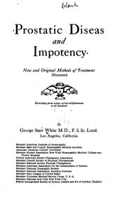 Cover of: Prostatic Diseas [sic] and Impotency: New and Original Methods of Treatment