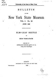 Cover of: Elm-leaf Beetle in New York State