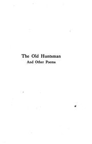 Cover of: The old huntsman: and other poems