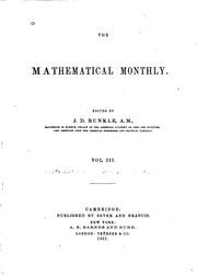 Cover of: The Mathematical Monthly