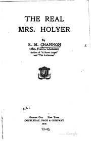 Cover of: The Real Mrs. Holyer