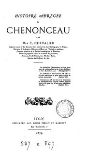 Cover of: Histoire abrégée de Chenonceau