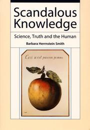 Cover of: Scandalous knowledge | Barbara Herrnstein Smith