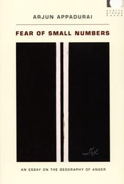 Fear of Small Numbers by Arjun Appadurai