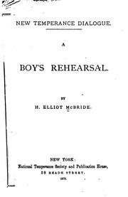 Cover of: A Boy's Rehearsal