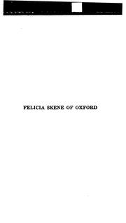Cover of: Felicia Skene of Oxford; Memoir | Edith C. Rickards