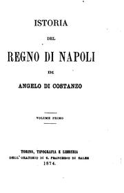 Cover of: Istoria del regno di Napoli