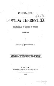 Cover of: Crustacea isopoda terrestria per familias et genera et species: per familias ...