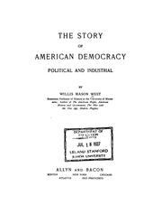 Cover of: The Story of American Democracy, Political and Industrial