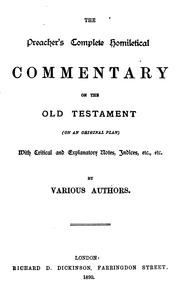 Cover of: A homiletical commentary on the books of Chronicles by James Wolfendale