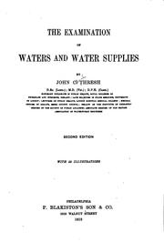 Cover of: The Examination of Waters and Water Supplies