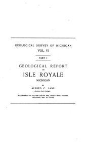 Cover of: Geological Report on Isle Royale, Michigan