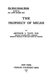 Cover of: The Prophecy of Micah