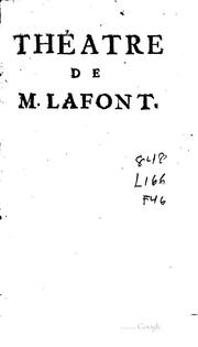 Cover of: Théatre de M. Lafont