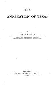 Cover of: The Policy of England and France in Reference to the Annexation of Texas