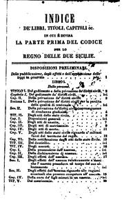 Cover of: Codice per lo Regno delle Due Sicilie