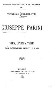 Cover of: Giuseppe Parini: vita, opere e tempi, con documenti inediti e rari