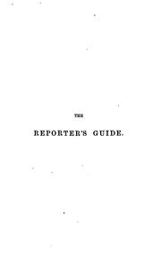 Cover of: The reporter's guide