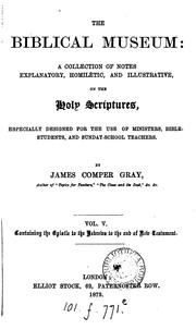Cover of: The biblical museum by James Comper Gray