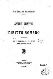 Appunti didattici di diritto romano ..