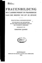 Cover of: Frauenbildung im 17