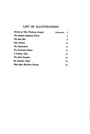 Cover of: The Story of the Sargent Industrial School at Beacon, New York, 1891-1916