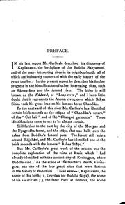 Report of a Tour in the Gorakhpur District in 1875-76 and 1876-77 by A. C. L. Carlleyle