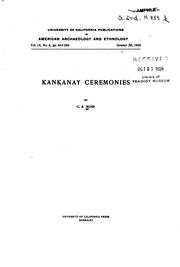 Kankanay Ceremonies by Claude Russell Moss