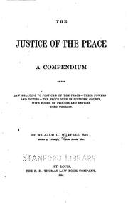 The Justice of the Peace by William L. Murfree