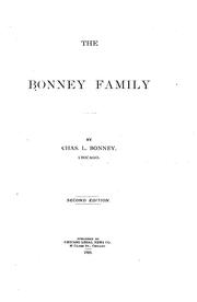 Cover of: The Bonney Family | Charles L. Bonney