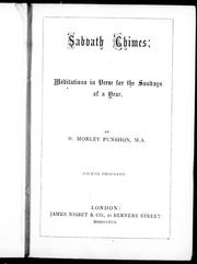 Cover of: Sabbath chimes: meditations in verse for the Sundays of a year