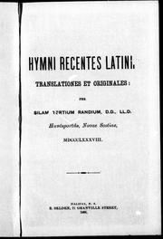 Cover of: Hymni recentes latini: translationes et originales