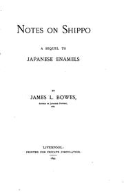 Cover of: Notes on Shippo: A Sequel to Japanese Enamels