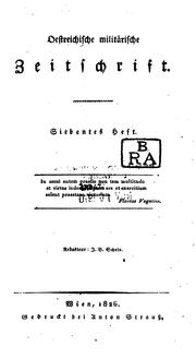Cover of: Streffleurs militärische Zeitschrift by Valentin Ritter von Streffleur