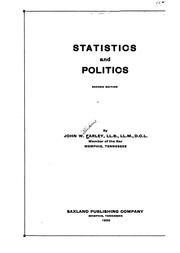 Cover of: Statistics and Politics by John William Farley