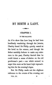 Cover of: By birth a lady