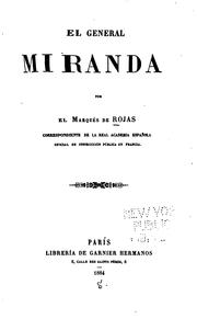 Cover of: El General Miranda