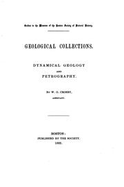 Cover of: Geological Collections: Dynamical Geology and Petrography by Crosby, William Otis