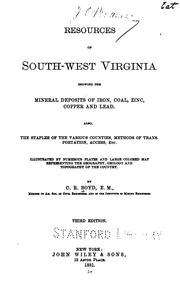 Cover of: Resources of South-west Virginia: Also the Staples of the Various Counties, Methods of ... by Charles Rufus Boyd