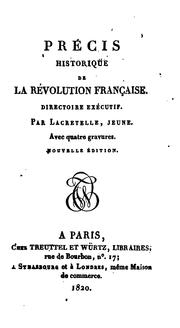 Cover of: Précis historique de la Révolution française: convention nationale