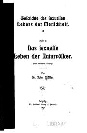 Cover of: Das sexuelle Leben der Naturvölker