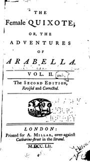 Cover of: The Female Quixote, Or, The Adventures of Arabella by Charlotte Lennox