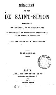 Cover of: Mémoires, publ. par mm. Chéruel et A. Regnier fils. [With] Table alphabétique rédigée par P. Guérin