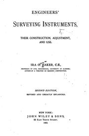 Cover of: Engineers' Surveying Instruments