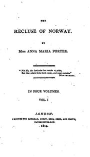 The recluse of Norway by Anna Maria Porter