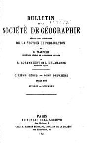 Cover of: Bulletin de la Société de géographie by Société de géographie (France), Société de géographie (France)