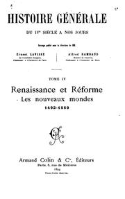 Cover of: Histoiree générale du IVe siècle à nos jours by Alfred Rambaud