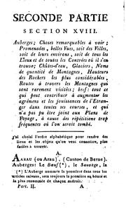 Cover of: Instructions pour un voyageur qui se propose de parcourir la Suisse: de la ...