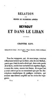 Cover of: Beyrout et le Liban: relation d'un séjour de plusieurs années dans ce pays by Henri Guys