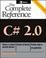 Cover of: C# 2.0